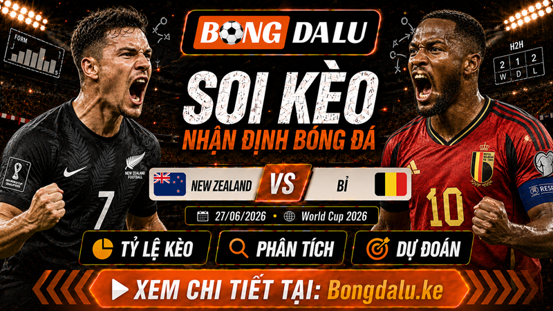 Lực lượng dự kiến trận New Zealand vs Bỉ